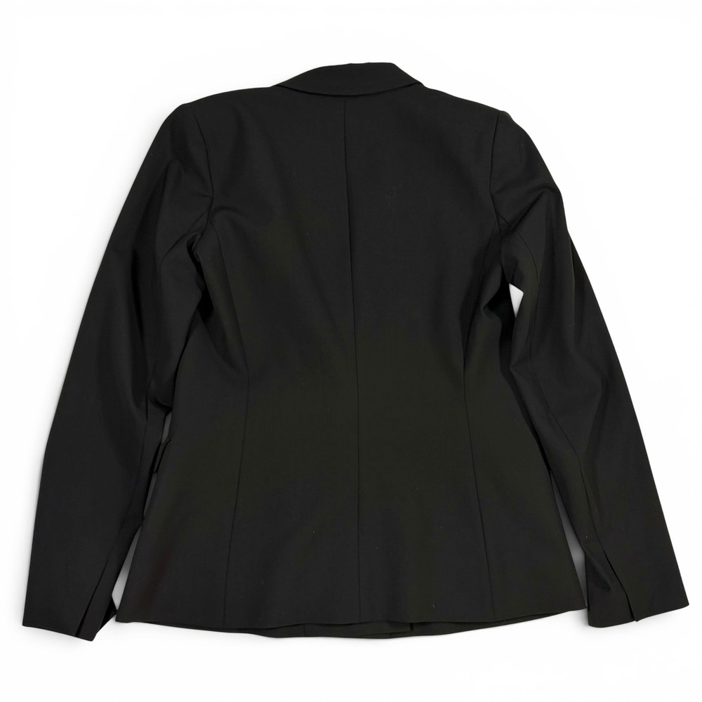Theory Womens Black Double Breasted Wool Lycra Stretch Blazer Jacket Size 8 - Picture 6 of 14